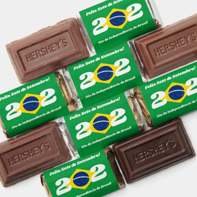 Sete de Setembro Independence Day Brazil Flag Hershey's Miniatures