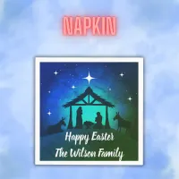 Nativity Scene - Happy Easter | Napkins