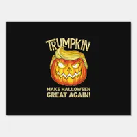 Trumpkin Make Halloween Great Again Funny Pumpkin  Sign