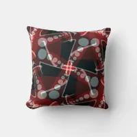 Red+Grey Modern Abstract Home Decor Cushion