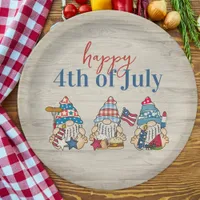 Whimsical Gnomes BBQ Farmhouse 4th Of July Party  Paper Plates