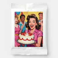 Pop Art Retro Friends Celebrating a Birthday   Margarita Drink Mix