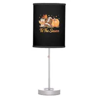 Tis The Season Football Fall Season Football Pumpk Table Lamp