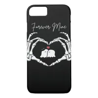 Mine, Valentines Day Classic - Skeleton Hands Hear iPhone 8/7 Case