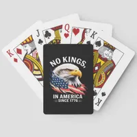 No Kings In America Classic Retro Graphic Poker Cards