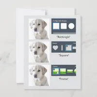 Elements - Frames, Shapes, SVG Masking Test Holiday Card