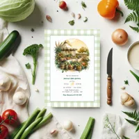 Locally Grown Rustic Farmers Market Birthday Party Invitation