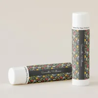 Colorful Black Floral Lip Balm