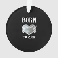 Skeleton Hands Grey Heart Modern Aesthetic Ornament