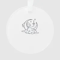 Whimsigoth Clouds Moon Witchy Classic Ornament
