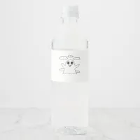 Cute Little Boo Creative Style Water Bottle Label