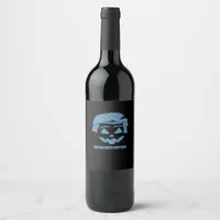 3D Trumpkin Make Halloween Great Again Wine Label