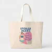 No Laundry Happened Reader Cartoon Wife Large Tote Bag