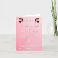 Elegant Light Pink Sparkle Design for Wedding  Announcement