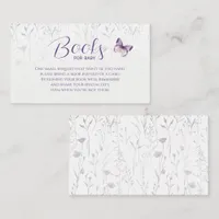 Wildflower Butterfly Floral Books for Baby Card