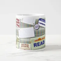 Fun Reading Collage Large Coffee Mug