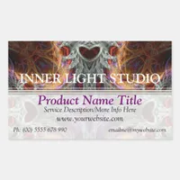 Organic Fractal Love Product Label Sticker