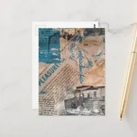 Mixed Media Retro Hobbies Woodworking  Postcard