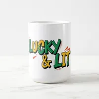 Lucky & Lit St. Patrick's Day Coffee Mug