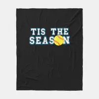 Tis The Season Softball Coach Creative Casual Fleece Blanket