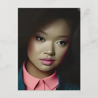 Confident Young Woman Postcard