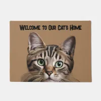 Welcome to Our Cat's Home Doormat