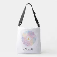 *~* Mandala Women Meditation Energy Pastel Rainbow Crossbody Bag
