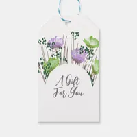 Trendy Modern Floral botanical Gift Tags