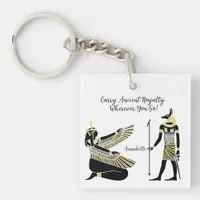 Golden Pharaoh’s Blessing: Ancient Egyptian Art Keychain