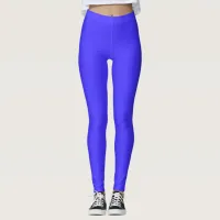 Blue Simple Yoga Leggings