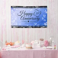 Elegant 51st Sapphire Wedding Anniversary Banner
