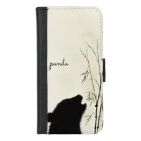 Panda Silhouette iPhone 8/7 Wallet Case