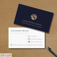 Modern Professional Finance Business Card