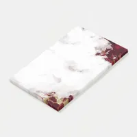 Ruby Red Watercolor Geode Notes