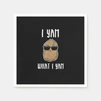 I Yam What I Yam Funny Yam Sweetpotato Napkins