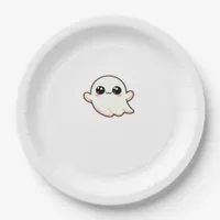 Cute Little Boo Basic Clean Paper Plates