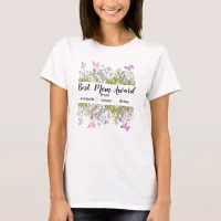 Best Mom Award Wildflowers T-Shirt