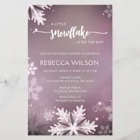 Budget Snowflake is On the Way Girl Baby Shower