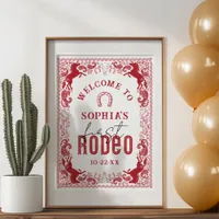 First Rodeo Birthday Party Welcome Sign – Red West