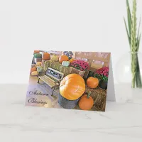 Autumn Blessings and Happy Halloween to You Card