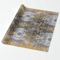 Gold and Sliver Lacy  Wrapping Paper