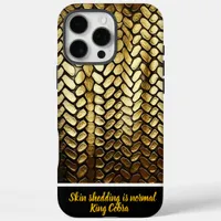 Golden snake skins glistening in warm sunlight iPhone 16 pro max case