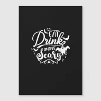 Halloween Eat Drink And Be Scary Funny Womens