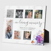 In Loving Memory Photo Family Memorial Plaque