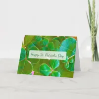 Personalized Shamrock St Patrick's Day Card