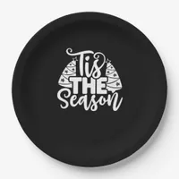 Tis Season To Careful - Retro Vintage Style Paper Plates