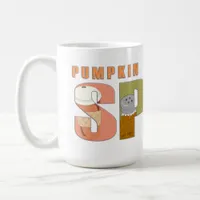 Pumpkin Spice Fall Season Logo Wordy Coffee Mug