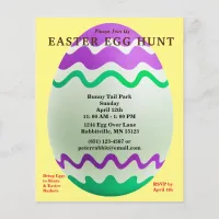 Budget Decorative Egg Easter Egg Hunt Invitation Flyer