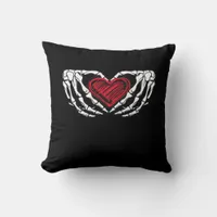 Skeleton Hands With Heart Classic Throw Pillow