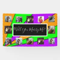 Will You Marry Me Proposal Banner with Photos